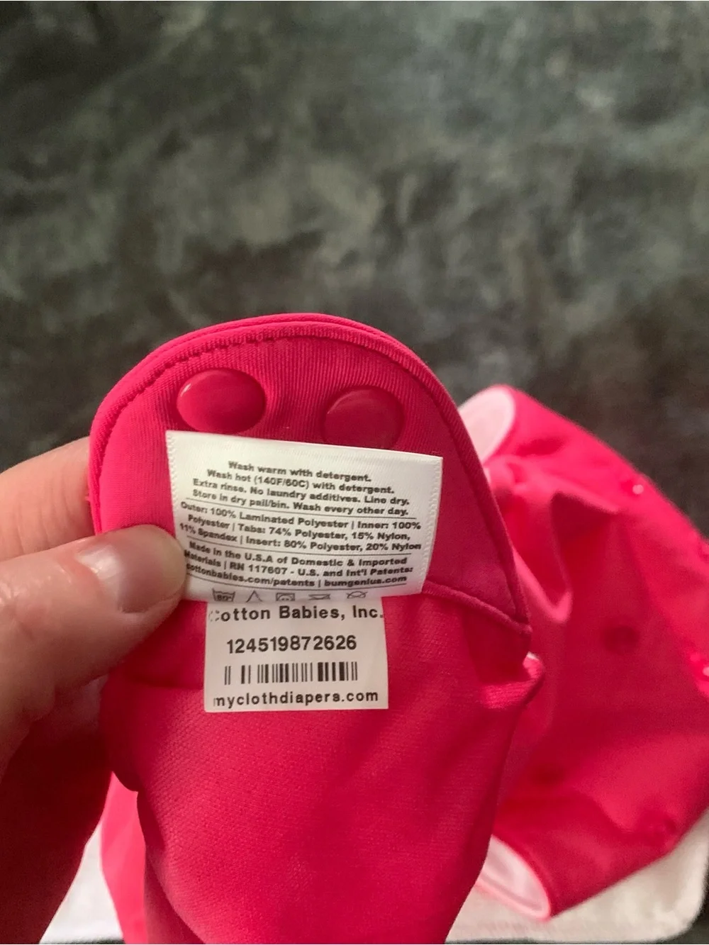 BumGenius Swim Diaper Cover in Hot Pink